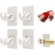 TOSEERY MZCLGTJ-20230427-YLJ-054 4PCS No Drill Curtain Rod Brackets Self-Adhesive Adjustable Holders