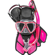 Cressi DM210421 Bonete Pro Dry Adult Snorkeling Set - Pink - S/M