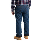 Berne Heartland Fleece-Lined Denim Jeans - Stone Wash Dark - 33x30
