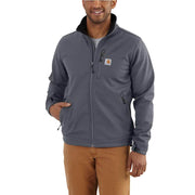 Carhartt Crowley Men's Softshell Jacket, Large Tall, Charcoal, Nylon/Spandex Blend, Water Repellent, Wind Resistant, 102199-022
