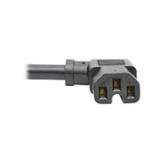 Tripp Lite 8ft Heavy-Duty Power Cord (NEMA 5-15P to RA IEC-320-C15), Black