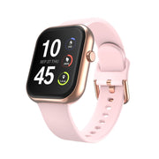 Itech Fusion 4 Smart Watch, 1.85in AMOLED Display, Blush Silicone Strap, Aluminum Alloy Case