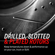 Power Stop Rear Z36 Truck & Tow Carbon-Fiber Ceramic Brake Kit with Drilled and Slotted Rotors, Silver, K6406-36