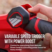 SKIL PWRCore 40V Brushless Leaf Blower Kit, 530 CFM, 140 MPH, 4.0Ah Battery, Charger, Black, BL4713C-13