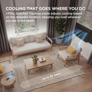 TCL W10WC72-B 10,000 BTU Smart Inverter Window Air Conditioner (Black) - 450 Sq Ft, Up to 46% Energy Savings, Quiet Cooling Tech, 3-in-1 Cooling, Fan & Dehumidifier, Matter Wi-Fi, Remote Control, Black