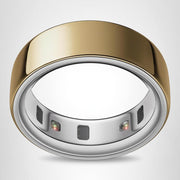 Oura Ring 4 Smart Ring Activity Tracker, All-Titanium Durable Design, Gold, Size 8, Long Battery Life, JZ90-54216-08