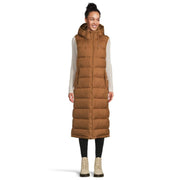 Columbia Pike Lake II Hooded Long Vest - Camel Brown - XL