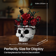 SupreOwls Skull Planter Pot Compatible with Lego Gothic Flower Pots Building Block Set