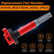 Motmax Ignition Coils Set of 8, Direct Replacement for Ford F150 Mustang 5.0L V8 Engine 2011-2015, Compatible with UF622 DG542 BR3Z-12029A