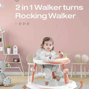 WWUIUIWW 2-in-1 Convertible Baby Steps Activity Walker Easy to Fold and Store Baby Walker
