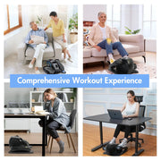 BAOKALER SG0022-BK Under Desk Elliptical Machine Leg Exerciser for Seniors Fully Assembled, Quiet & Portable Electric Seated Pedal Exerciser Adjustable Speeds with Remote Control