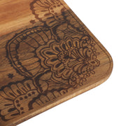The Pioneer Woman Vintage Lace Ceramic Casserole Baking Dish with Wood Lid, Linen, 9 in x 13 in, 6-Quart Stoneware