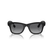 Ray-Ban Meta Wayfarer Smart Glasses with 12 MP Ultra-Wide Camera, Polarized Gradient Graphite Lenses, Open-Ear Audio, Bluetooth, Matte Black, RW4006