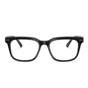Nuance Audio AW5001 Men's Eyeglasses, Shiny Black Full-Rim Square Frames, Size 54