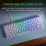 Razer RZ03-03392500-R3U1 Huntsman Mini Special Edition, Linear Optical PC Gaming Keyboard, Black/White