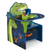 Delta Children TC9845DIN-2027 Dinosaur Chair Desk with Storage Bin - Greenguard Gold Certified