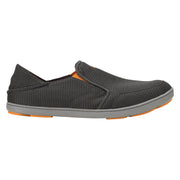 OluKai Nohea Mesh Slip-On Shoes for Men - Dark Shadow/Dark Shadow - 10M