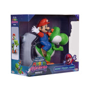Jakks Pacific Super Mario Galaxy Movie Mario Riding Yoshi 8 Inch Action Figure, Multicolor, Interactive Flying Pose 432814