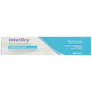 Coloplast InterDry Ag Textile Skin Care Dressing, Antimicrobial Silver Complex, Moisture-Wicking Adhesive Pads, 10 x 144 in Roll