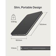 Belkin Pro Keyboard Case with Backlit Bluetooth Keyboard, Magnetic Stand, Multi-Gesture Trackpad, Apple Pencil Storage Compatible, Black, for iPad Pro 11 in M4 M5 BBZ002tt-V2
