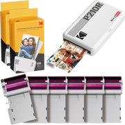 Kodak P210RW_60BNDL Mini 2 Retro Portable Instant Photo Printer + 68 sheets Bundle - White