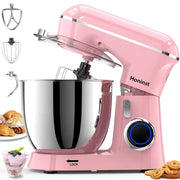 Honinst 1531PN 6.5 QT Electric Stand Mixer, 10+P Speeds Lightweight with Tilt-Head (Pink)