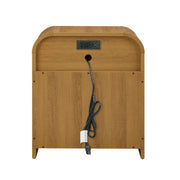 Better Homes & Gardens BHS336249972022 Juliet Nightstand with USB, Light Honey Finish
