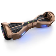 Tcdjtc LBW17 Off Road Electric Scooter, Dual 400W Motors, Self-Balance Technology, LED Lights, Bluetooth Speaker, Gold