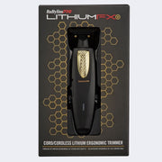 BaBylissPRO LithiumFX+ Hair Trimmer, Gold Titanium T-Blade, 6,800 RPM Motor, Cord/Cordless, Ergonomic Design, 4-Hour Runtime, FX773N