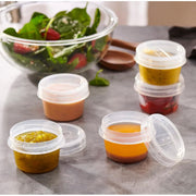 Plasticpro Twist Cap Food Storage Containers, 4 Oz, Clear, Leakproof, Microwave and Freezer Safe, 6-Pack, 124216