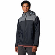 Columbia Men's Glennaker Lake II Waterproof Rain Jacket, Black/City Grey, XX-Large, 2089791012-2X