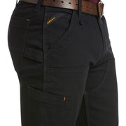 Ariat Rebar M4 Made Tough Relaxed DuraStretch Double-Front Straight-Leg Pants for Men - Black - 34x30