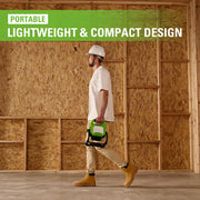 Greenworks Pro 80V 2500-Lumen LED Work Light, Hybrid AC/DC Power, 360 Adjustable Head, Lightweight with Hanging Hook, Tool Only