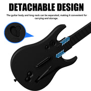 NBCP Wireless Guitar Controller for Xbox Series X|S, Xbox One, PC, 2.4GHz Wireless, Detachable Neck, Adjustable Strap, White