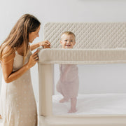 Baby Delight BD06190 Lunaire Full Size Mesh Infant Crib & Playard, Organic Oat