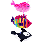 Zhu Zhu Pets Z1040 Aquarium 3 Pack - Orca, Butterfly Fish, Narwhal, Children Ages 3+