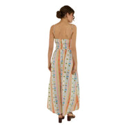 Women High Waist Printed Sleeveless Sundress Casual Loose Fit A-Line Dress for Daily Outdoor, S