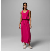 Columbia Women's PFG Freezer Maxi Dress, Guava Pink, Medium, Omni-Shade UPF 50, Omni-Freeze Cooling Technology
