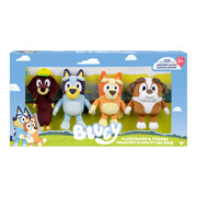 Moose Toys Bluey Friends 4 Plush Value Box, Collectible Plush Toys with Bluey, Bingo, Winton, Snickers, Soft Polyester, 6.5-8 in