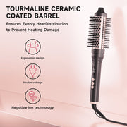 Asteron AS508-60 Thermal Brush, 1.5-Inch Ionic Ceramic Silicone Round Hair Styling Tool