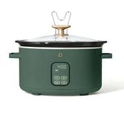 Beautiful 19388 6 Qt Programmable Slow Cooker, Thyme Green