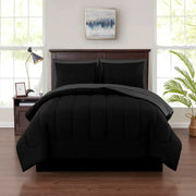 Mainstays Black 7 Pc Bed in a Bag Comforter Set with Sheets K
