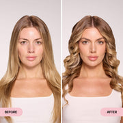 L'ange Hair Le Curl Titanium Curling Wand, 1.25-Inch Clip-Free Barrel, Pink, All Hair Types, Professional Styling Tool