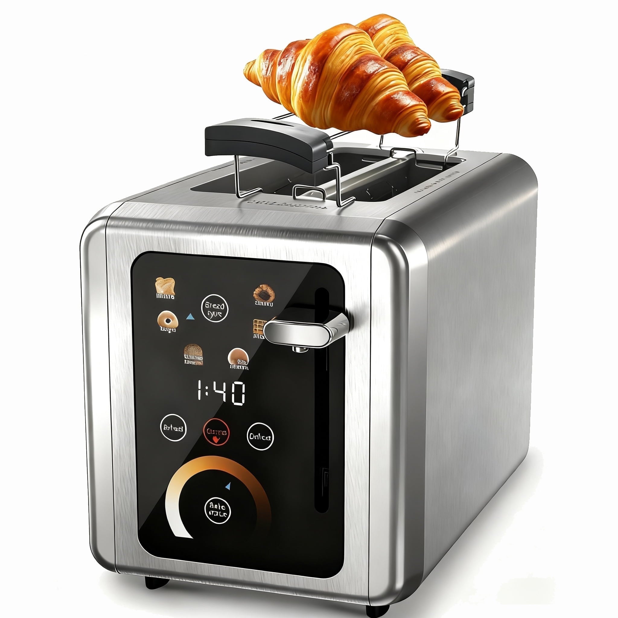 WHALLULTRA Touchscreen Toaster, 2-Slice, 1.5-Inch Wide Slots, 6 Bread ...