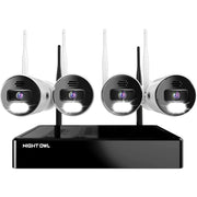 Night Owl BTWN8-4L1 10 Channel Bluetooth Video Home Security Camera, White