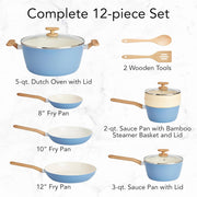 GoodCook 04531 12pc Healthy Ceramic Cookware Set