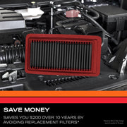 K&N Select Engine Air Filter, Dry Synthetic, Washable, High Performance, Compatible with 1981-2022 Nissan Infiniti Renault Vehicles, SA-2031