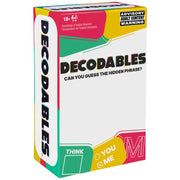 Spin Master Decodables Adult Party Game, 300 Cards, Social Brain Teaser for 3-8 Players, Ages 18+