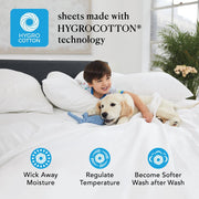Better Homes & Gardens BH8428037908117 400 Thread Count Performance HygroCotton Sheet Set, Twin, Grey