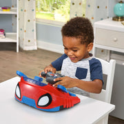 VTech Spidey & His Amazing Friends 2-in-1 Interactive Driver Educational Toy, Web-Crawler and Techno-Racer, Voices and Sound Effects, Ages 3+, 80-580600